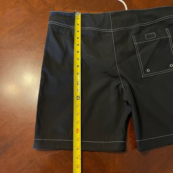 Parke & Ronen Black Swim Trunks Size 34 Drawstring Closure - Picture 12 of 16